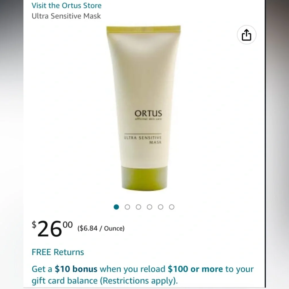 Ortus ultra sensitive mask. New in box‎ with tags. Sealed. Retail 26